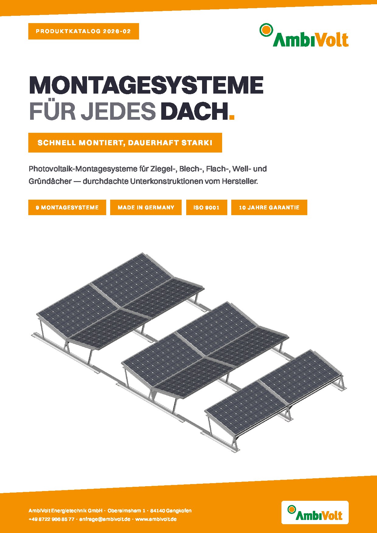 Titelseite des AmbiVolt Produktkatalogs 2026